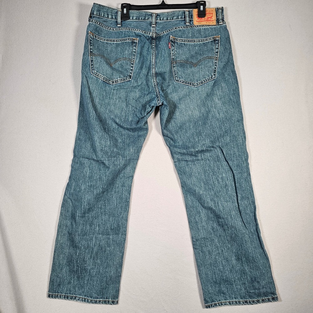 Levis 559 Relaxed Straight Jeans Mens 38x32 Medium Wash Blue Denim Pants - Picture 7 of 12